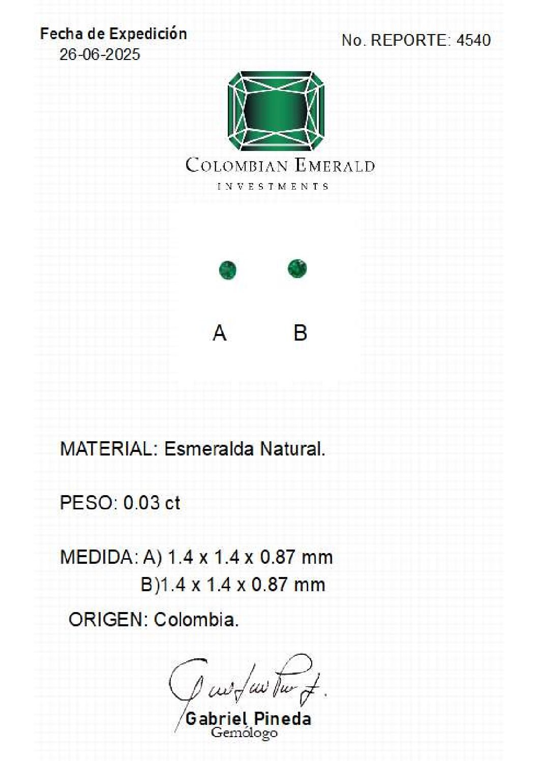 REPORTE-4540 REPORTE 4540